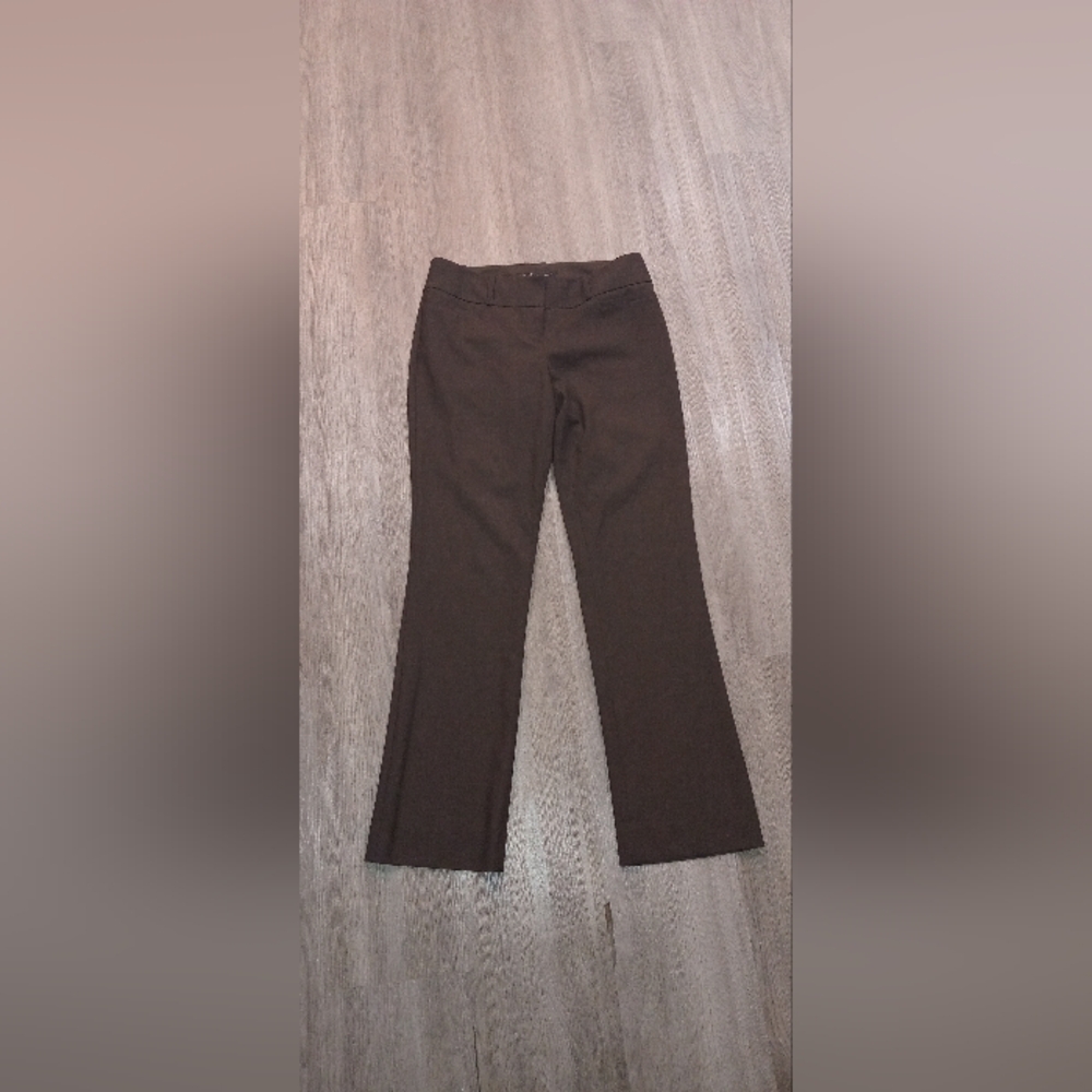 Brown Straight-Leg Pants